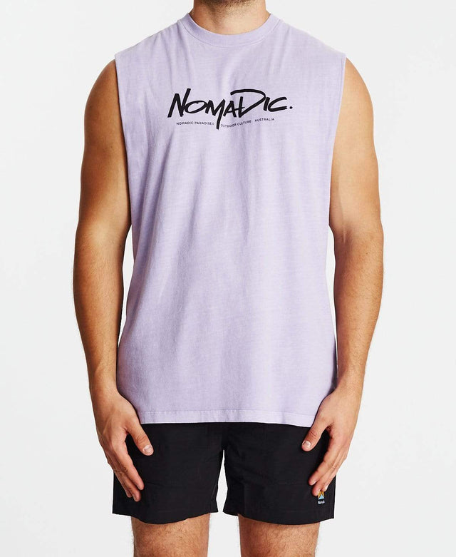Nomadic Vacation Standard Muscle Tee Pigment Lavender