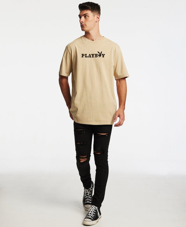 Playboy Bunny O T-Shirt Khaki