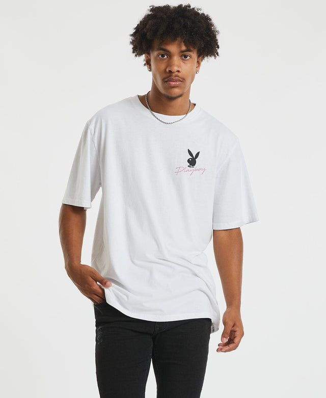 Playboy Playboy Love Snapshot T-Shirt White