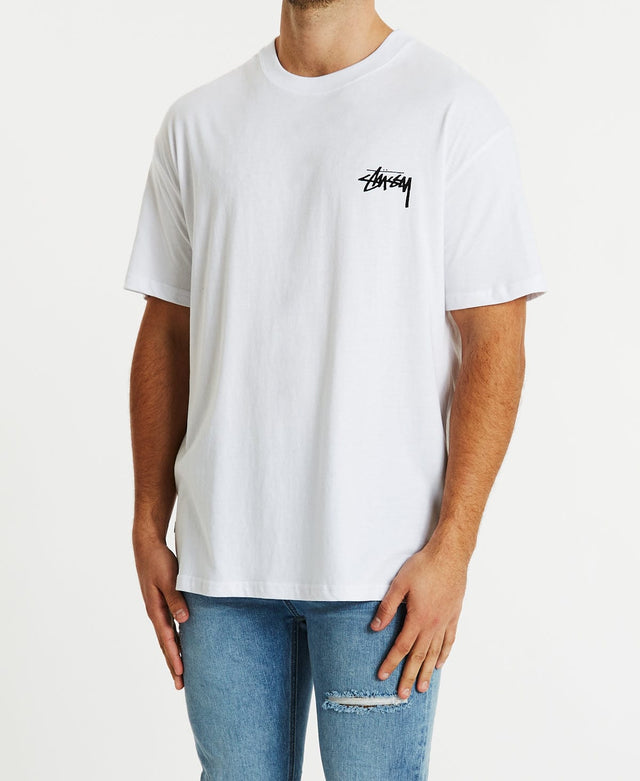 Stussy Club 50/50 SS T-Shirt White