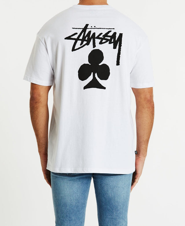 Stussy Club 50/50 SS T-Shirt White