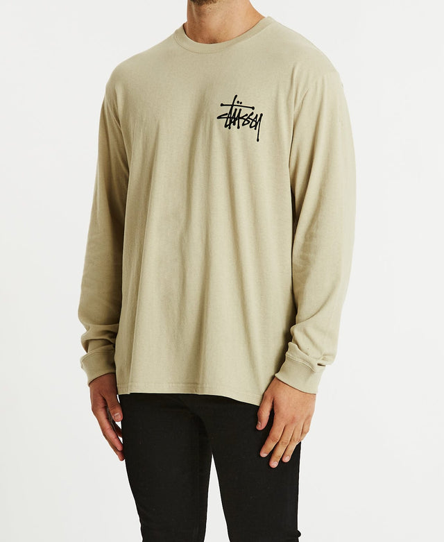 Stussy Graffiti Long Sleeve T-Shirt Cement