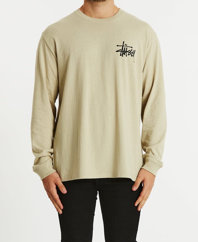 Stussy Graffiti Long Sleeve T-Shirt Cement