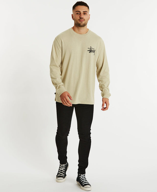 Stussy Graffiti Long Sleeve T-Shirt Cement