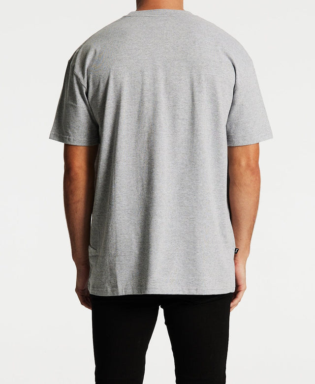 Stussy Stock Label Heavyweight T-Shirt True Grey Marle