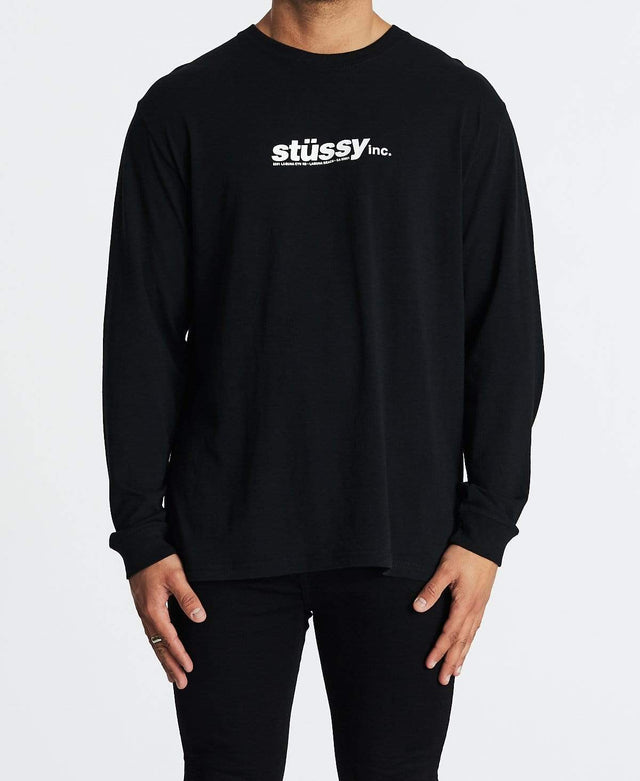 Stussy Stussy Cities Long Sleeve T-Shirt Black