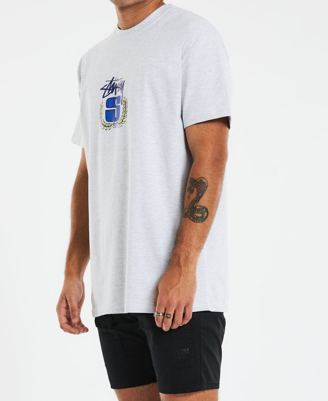 Stussy Wreath T-Shirt Snow Marle Grey