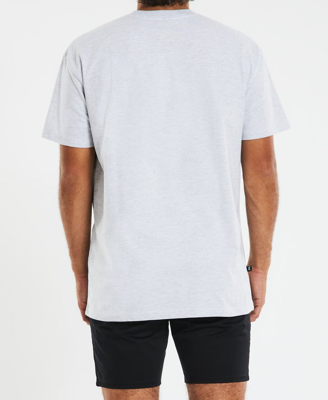 Stussy Wreath T-Shirt Snow Marle Grey