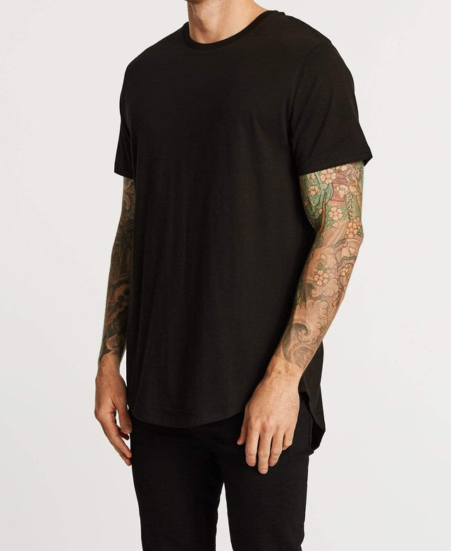 Sushi Radio Baseball T-Shirt Jet Black