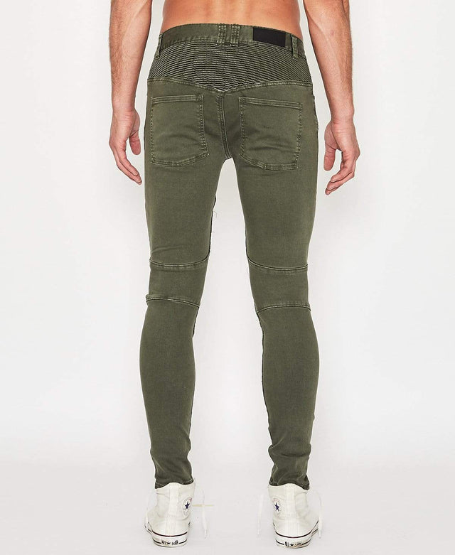 Sushi Radio Biker Jean Jungle Green