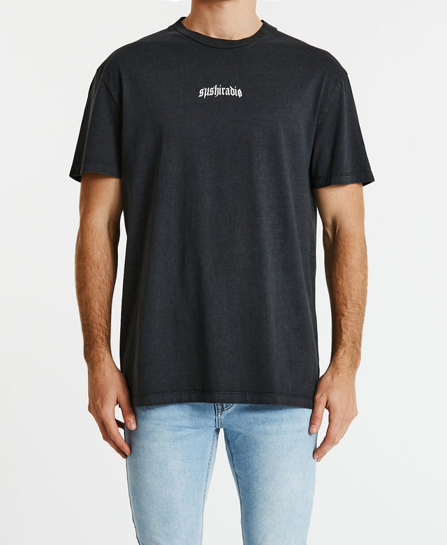 Sushi Radio Bite Relaxed T-Shirt Pigment Black
