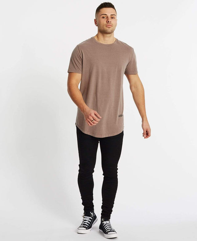 Sushi Radio Common Dual Curved T-Shirt Pigment Shadow Mauve