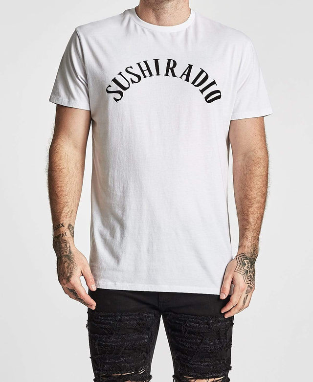 Sushi Radio Damned Relaxed Fit T-Shirt White