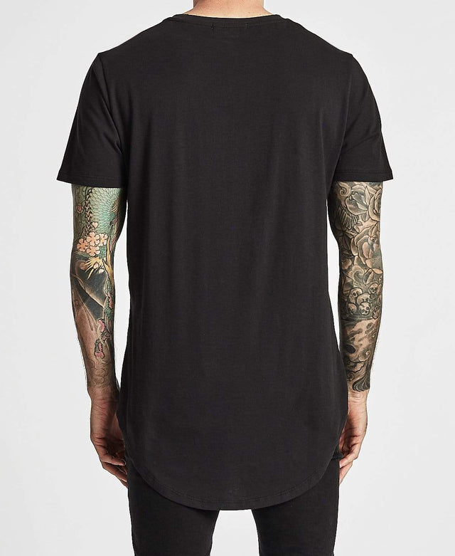 Sushi Radio False Baseball T-Shirt Jet Black