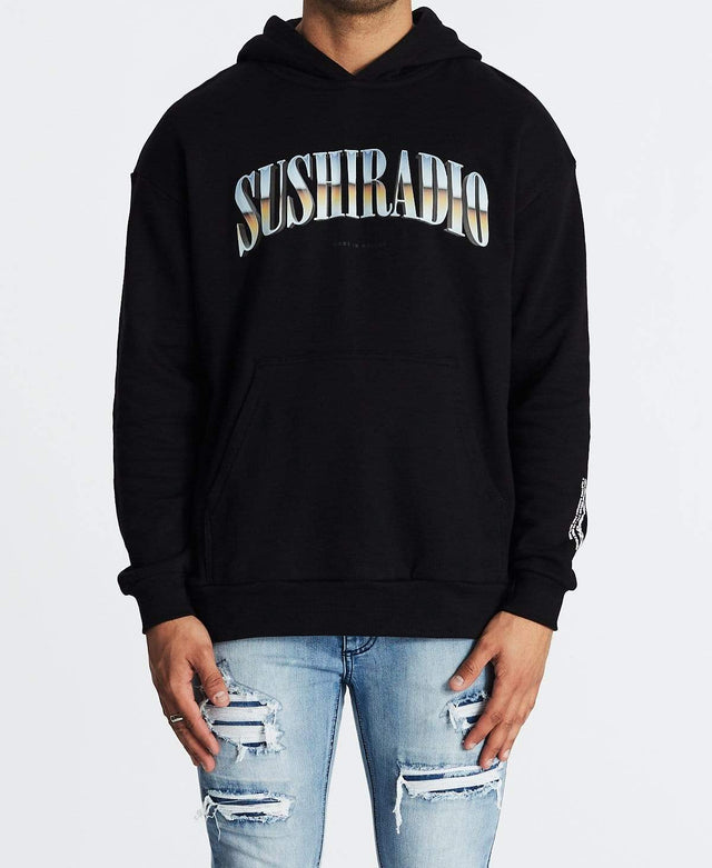 Sushi Radio Fears Relaxed Hoodie Jet Black