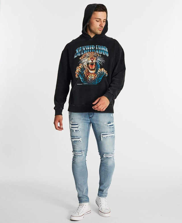 Sushi Radio Fury Relaxed Hoodie Mineral Black