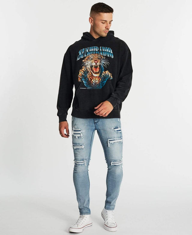 Sushi Radio Fury Relaxed Hoodie Mineral Black