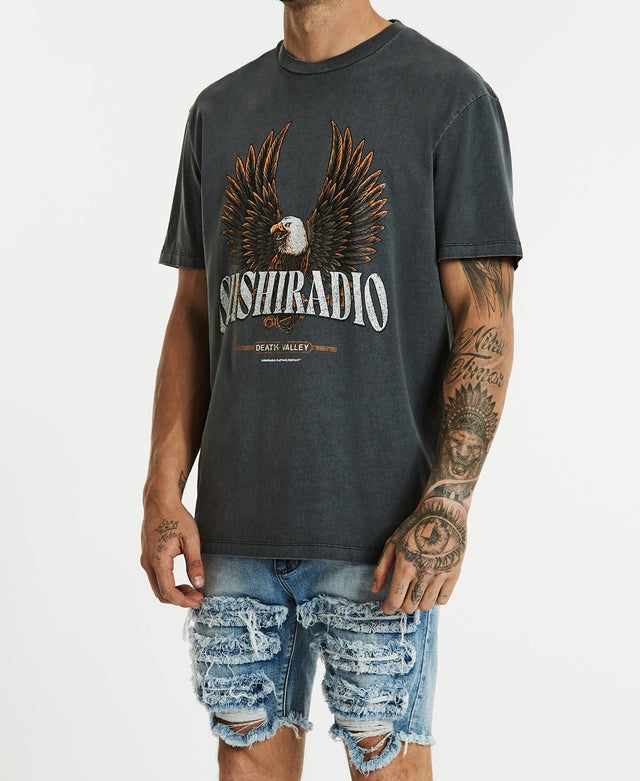 Sushi Radio Hawky Relaxed T-Shirt Pigment Charcoal