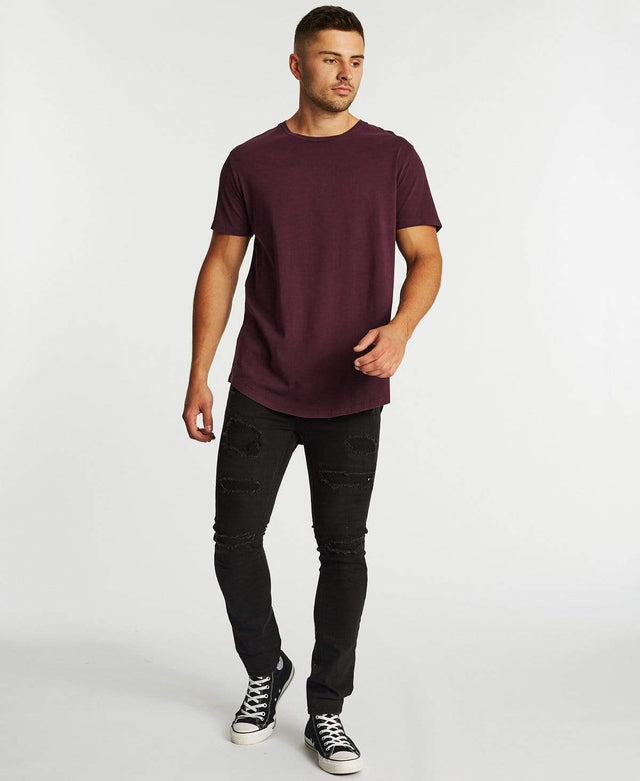 Sushi Radio Higher Baseball T-Shirt Pigment Plum
