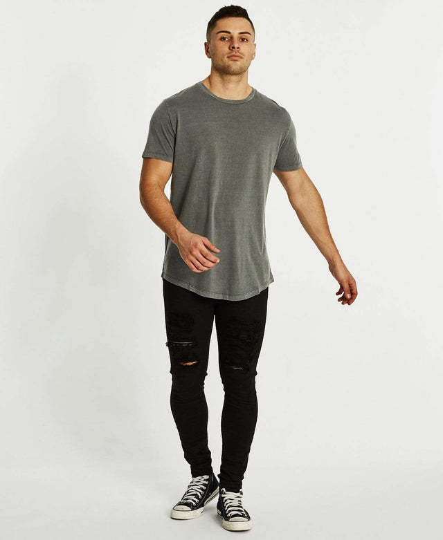 Sushi Radio Higher Baseball T-Shirt Steel Grey