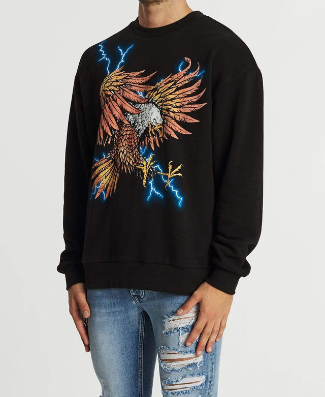 Sushi Radio Power Relaxed Jumper Jet Black