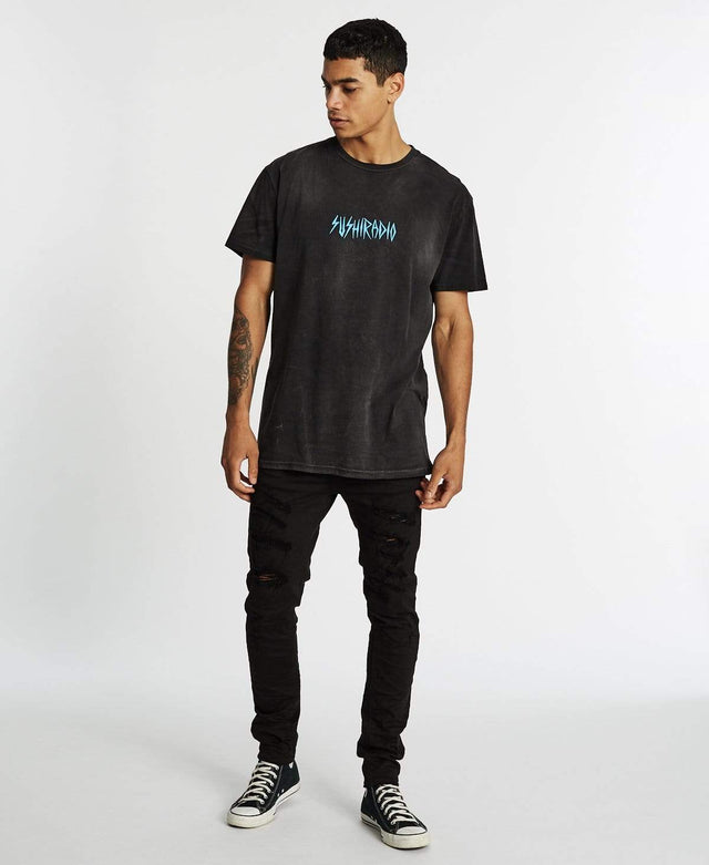 Sushi Radio Supernatural Relaxed Fit T-Shirt Metal Black