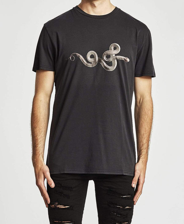 Sushi Radio Tears Relaxed Fit T-Shirt Metal Black