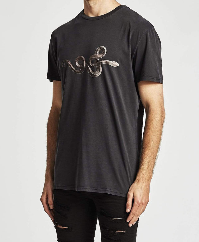 Sushi Radio Tears Relaxed Fit T-Shirt Metal Black