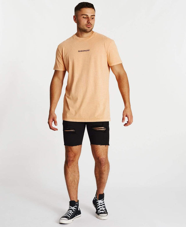 Sushi Radio Thrasher Relaxed T-Shirt Mineral Peach