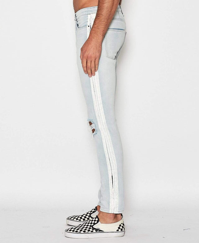 Sushi Radio Thriller Tapered Fit Jean Bleached Indigo