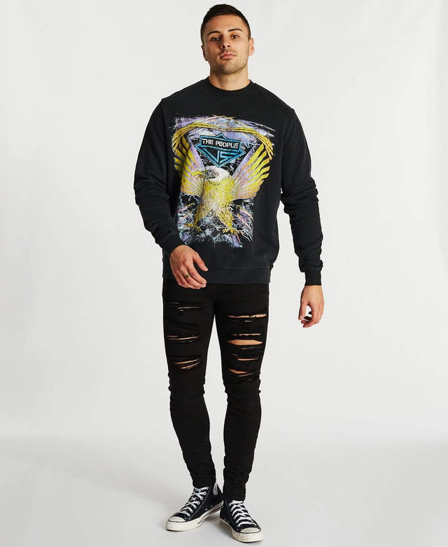 The People Vs Lightning Eagle Jumper Ultra Black