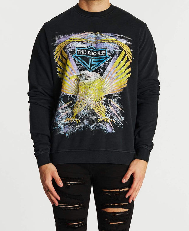 The People Vs Lightning Eagle Jumper Ultra Black