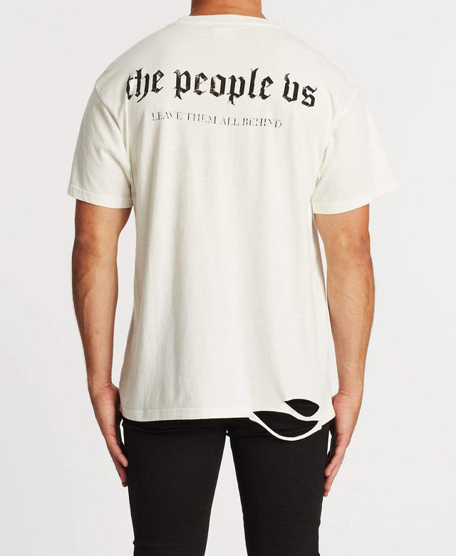 The People Vs Snake Dagger Vintage Box T-Shirt Vintage White