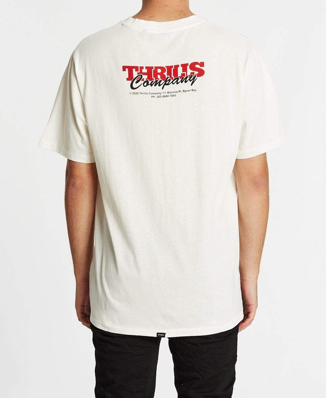 Thrills Bitten Merch Fit T-Shirt Dirty White