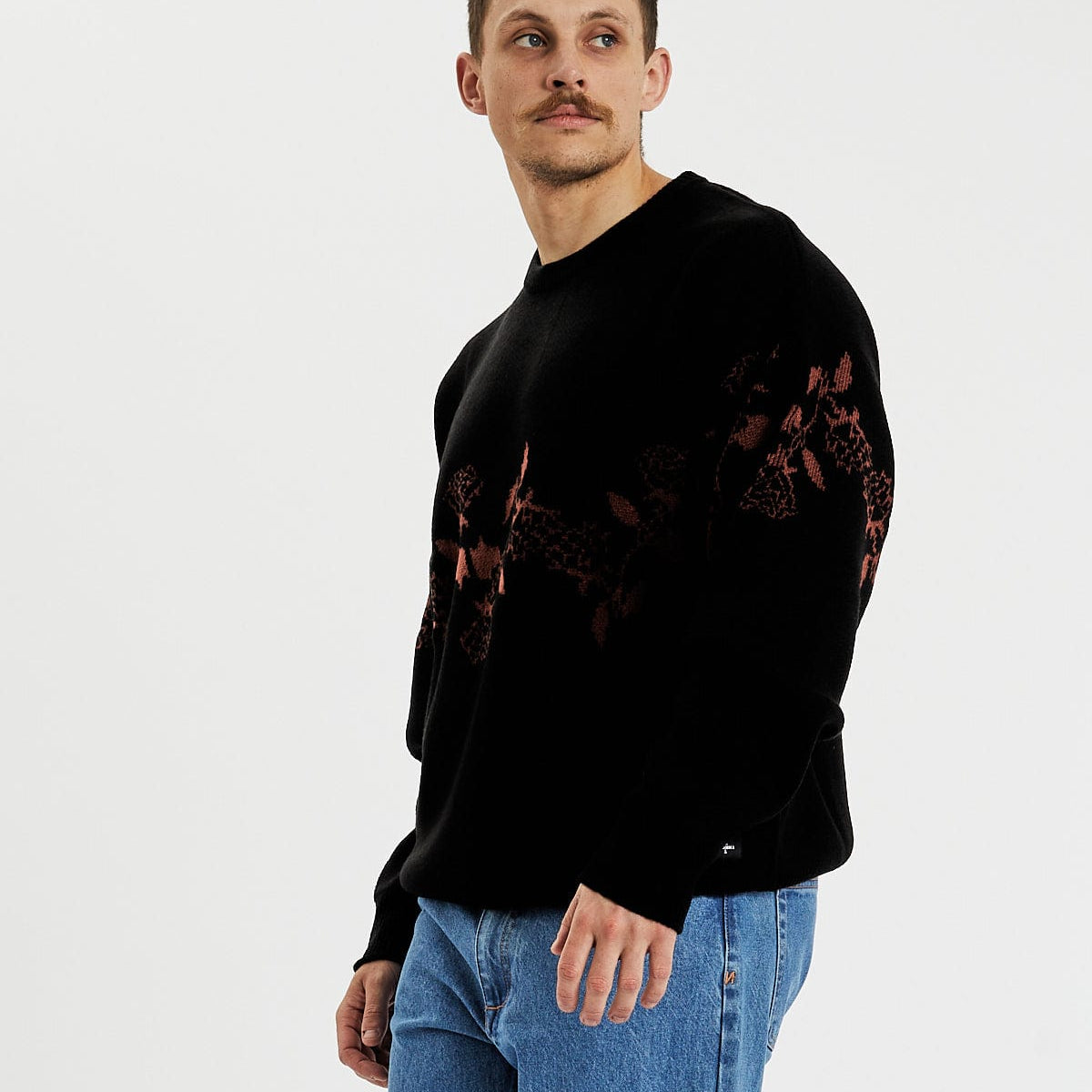 Harness Your Powers Crew Knit Jumper Black Neverland Store