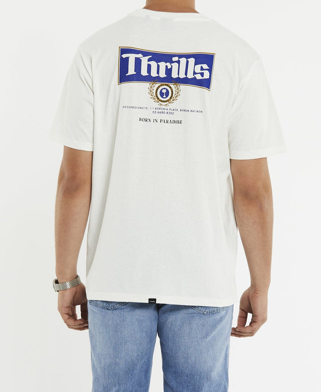 Thrills King of Thrills Merch Fit Pocket T-Shirt Dirty White