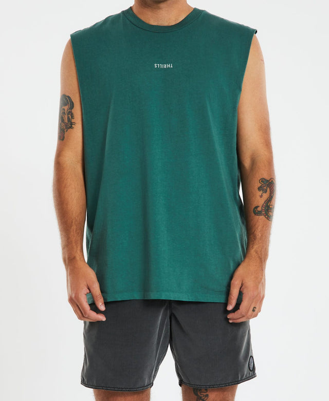 Thrills Minimal Thrills Merch Fit Muscle Tee Mallard Green