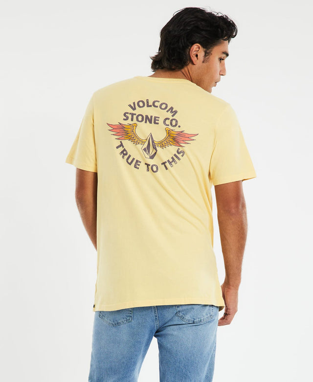 Volcom Archer T-Shirt Straw Yellow