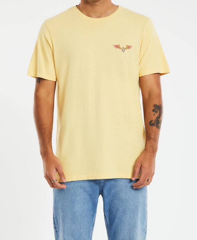 Volcom Archer T-Shirt Straw Yellow