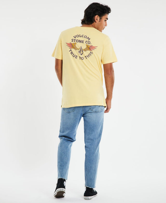 Volcom Archer T-Shirt Straw Yellow