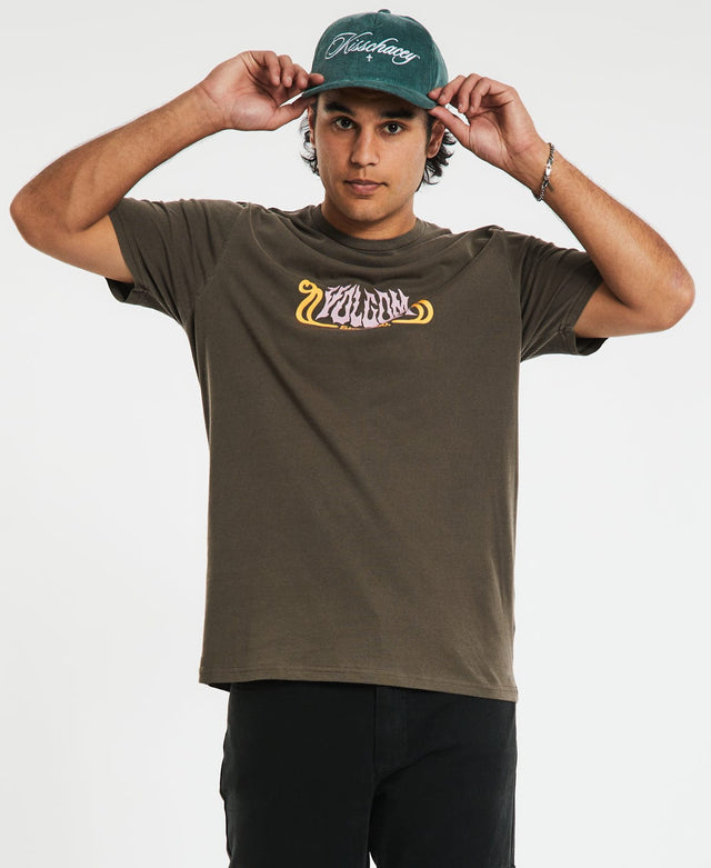 Volcom Subterraner T-Shirt Dark Brown