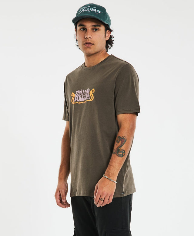 Volcom Subterraner T-Shirt Dark Brown