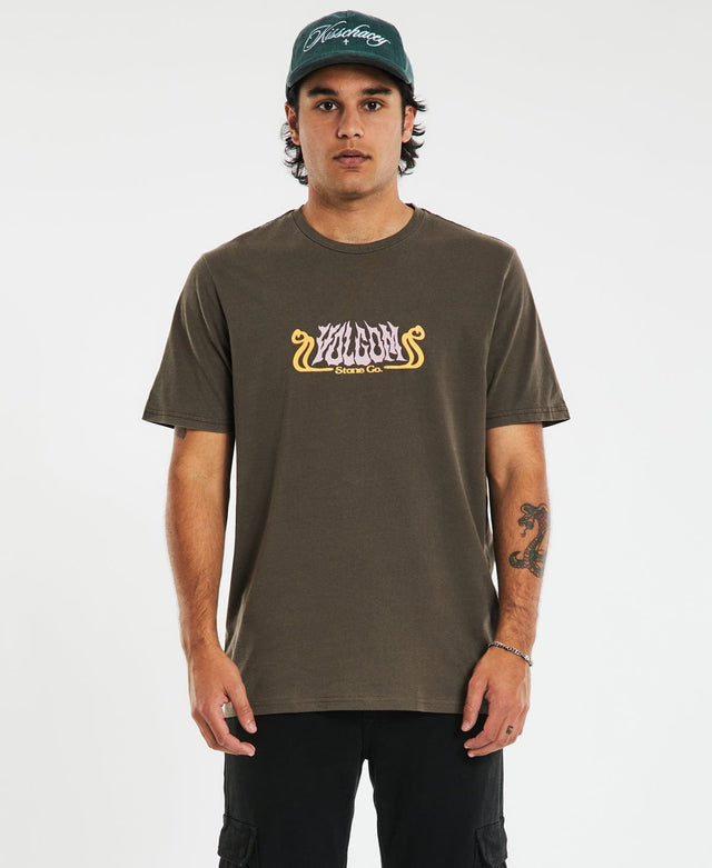 Volcom Subterraner T-Shirt Dark Brown
