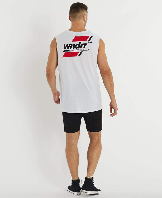 WNDRR Across Muscle Tee White