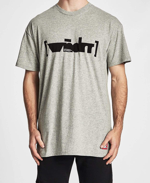 WNDRR Blocked Custom Fit T-Shirt Grey Marle
