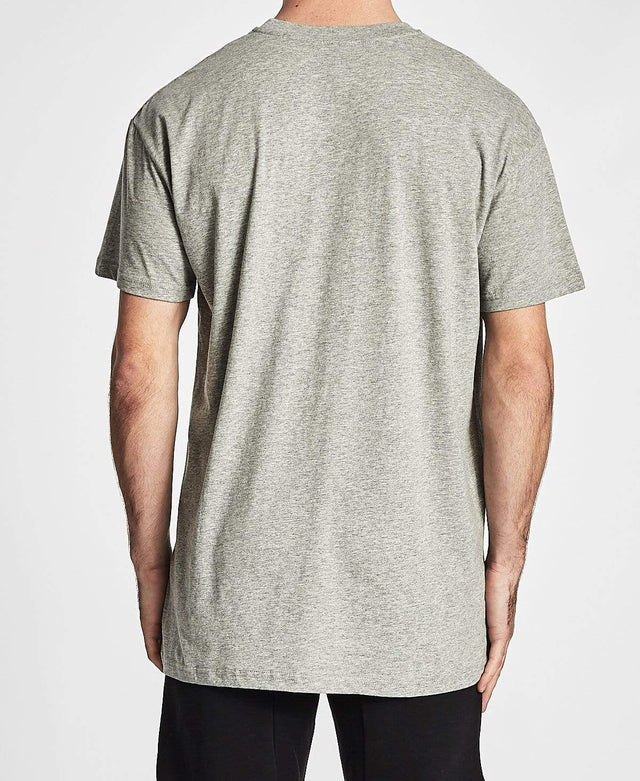 WNDRR Blocked Custom Fit T-Shirt Grey Marle