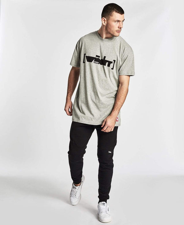WNDRR Blocked Custom Fit T-Shirt Grey Marle