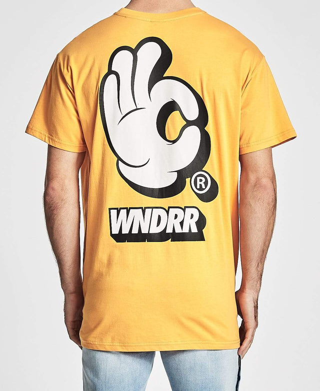 WNDRR Handle Custom Fit T-Shirt Yellow