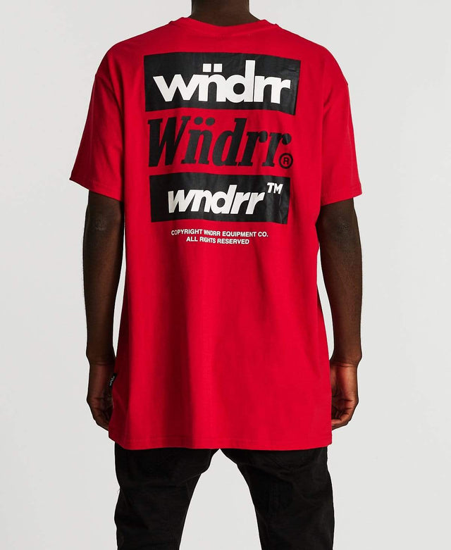 WNDRR ICONS CUSTOM FIT TEE Red