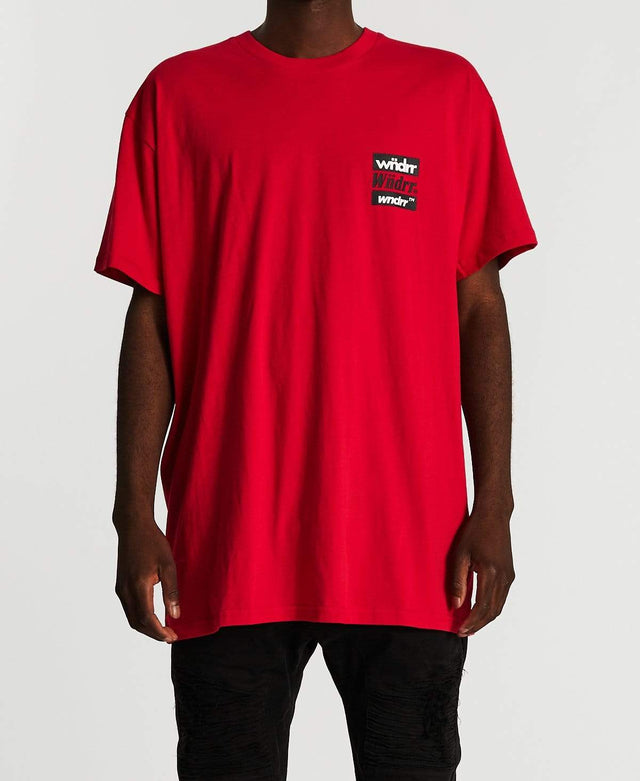 WNDRR ICONS CUSTOM FIT TEE Red